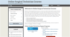 Desktop Screenshot of onlinesurgicaltechniciancourses.com