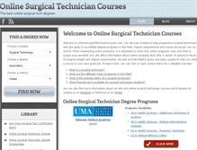 Tablet Screenshot of onlinesurgicaltechniciancourses.com